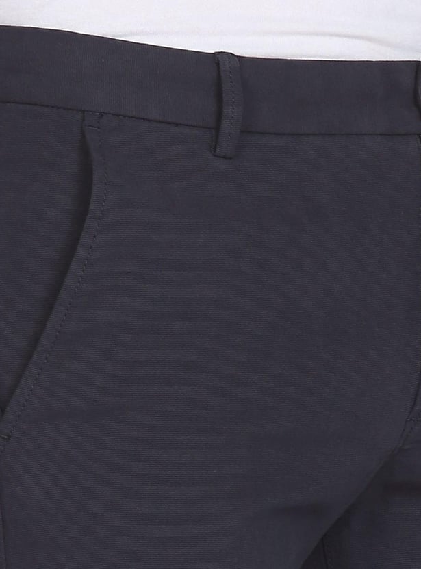 ARROW SPORT Men Solid Bronson Low Rise Casual Trousers (Slim)