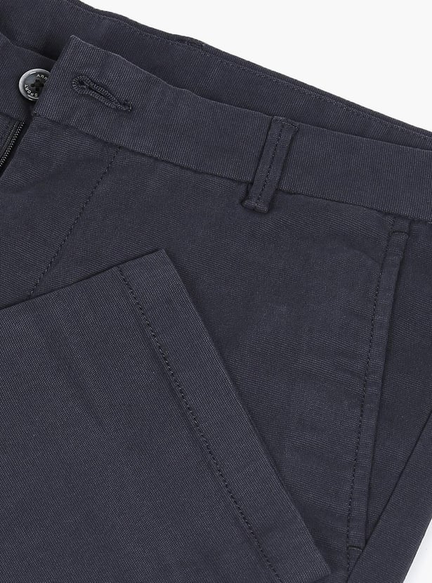 ARROW SPORT Men Solid Bronson Low Rise Casual Trousers (Slim)