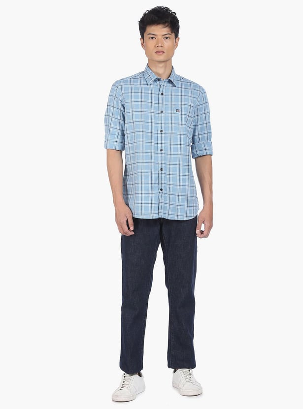 ARROW SPORT Men Checked Slim Fit Casual Shirt