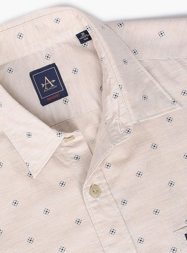 ARROW SPORT Men Geometric Printed Slim Fit Casual Shirt