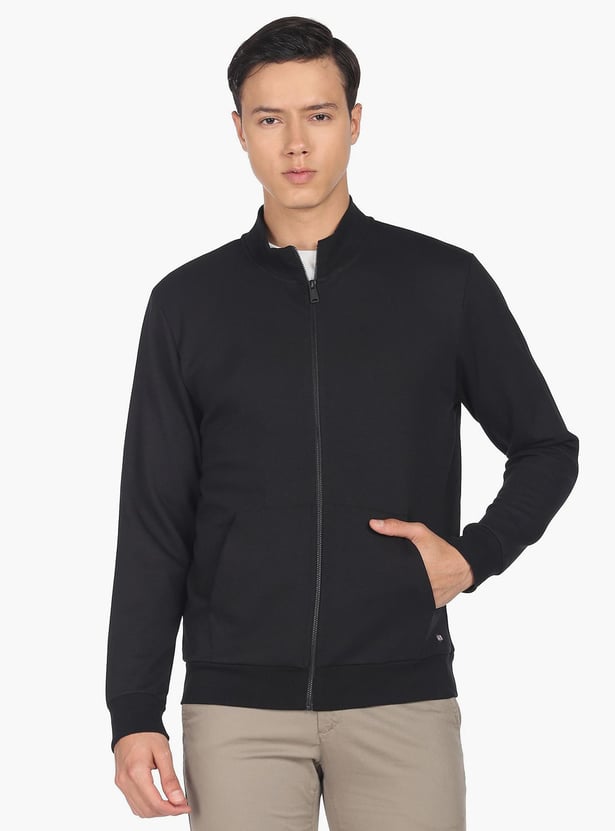 ARROW SPORT Men Solid Regular Fit Sweatshirt