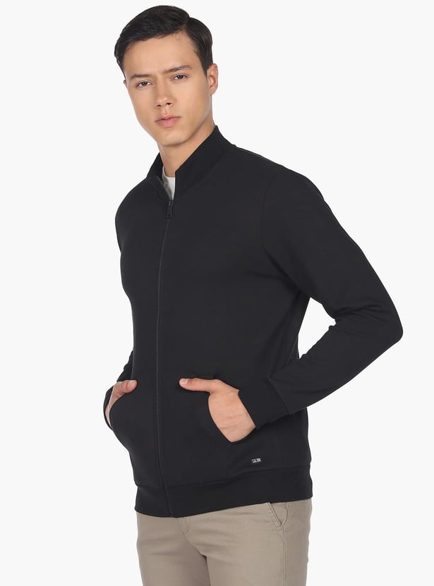 ARROW SPORT Men Solid Regular Fit Sweatshirt