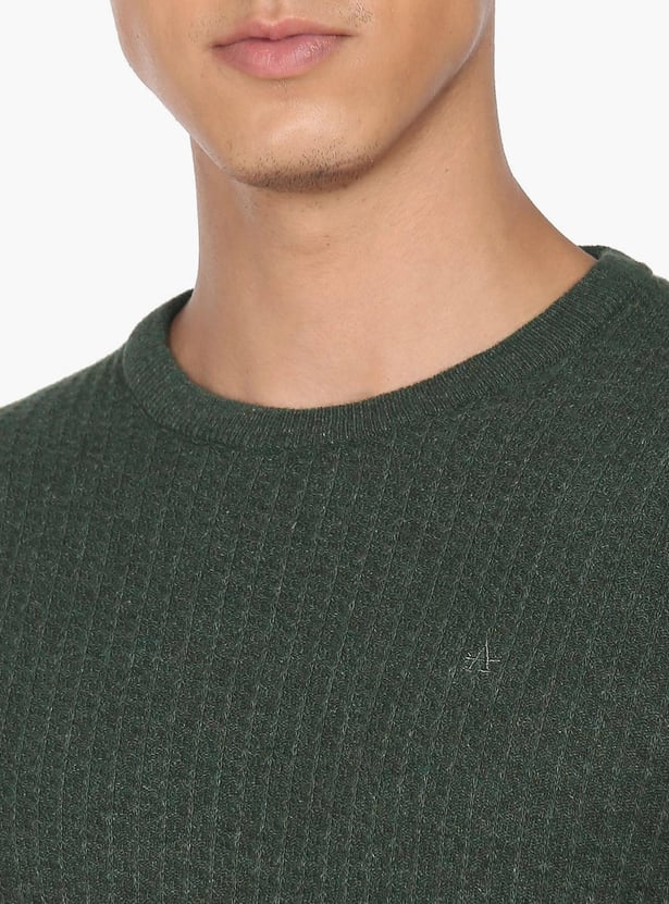 ARROW SPORT Men Textured Regular Fit Sweater