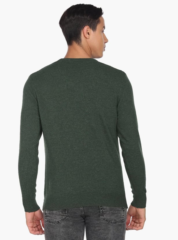 ARROW SPORT Men Textured Regular Fit Sweater