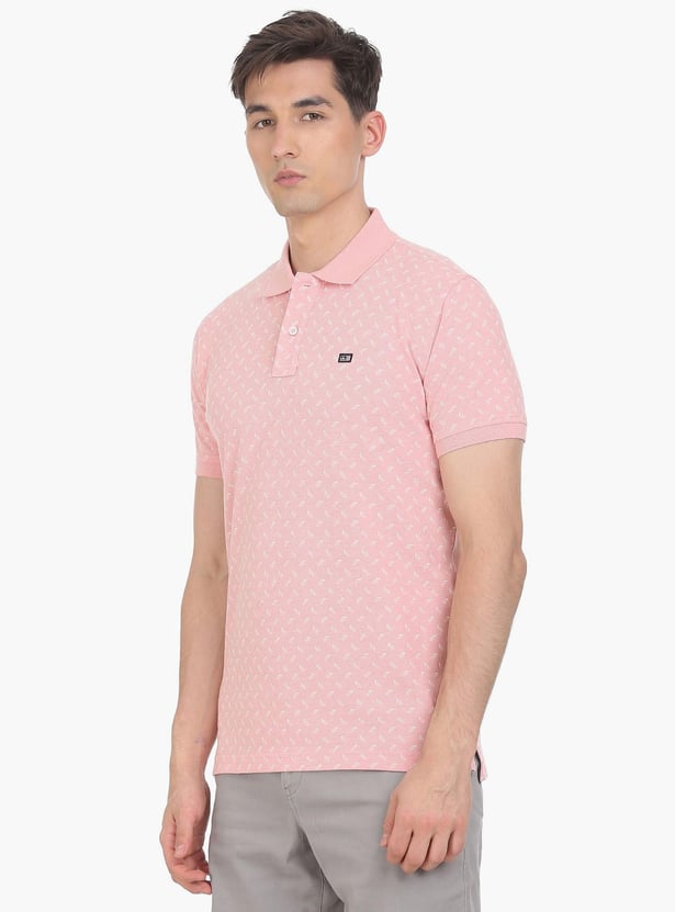 ARROW SPORT Men Printed Regular Fit Polo T-shirt