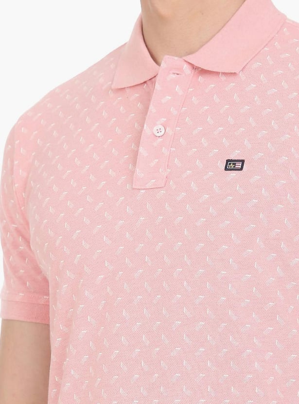 ARROW SPORT Men Printed Regular Fit Polo T-shirt