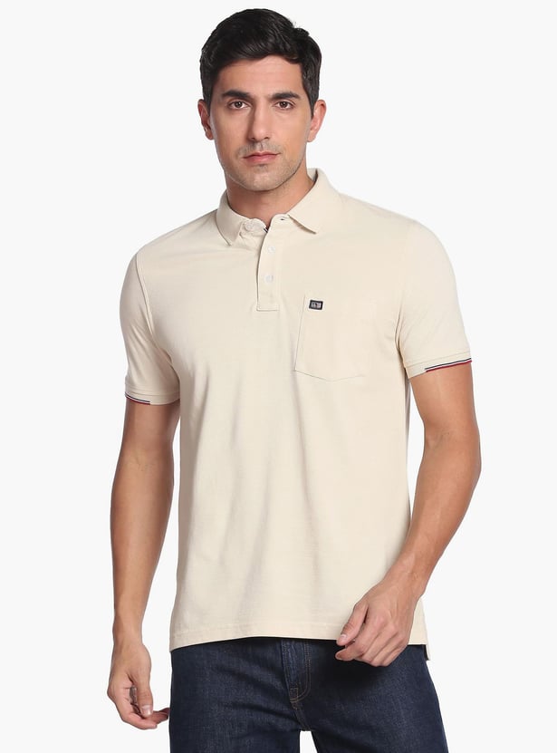 ARROW SPORT Men Solid Regular Fit Polo T-shirt