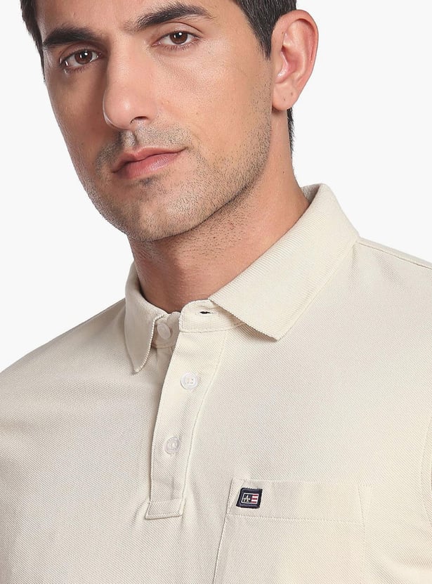 ARROW SPORT Men Solid Regular Fit Polo T-shirt