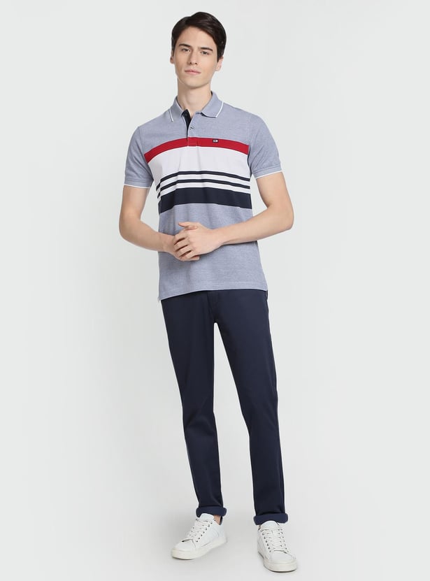 ARROW SPORT Men Striped Regular Fit Polo T-shirt