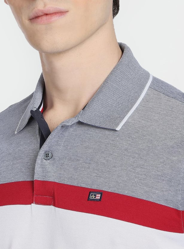 ARROW SPORT Men Striped Regular Fit Polo T-shirt