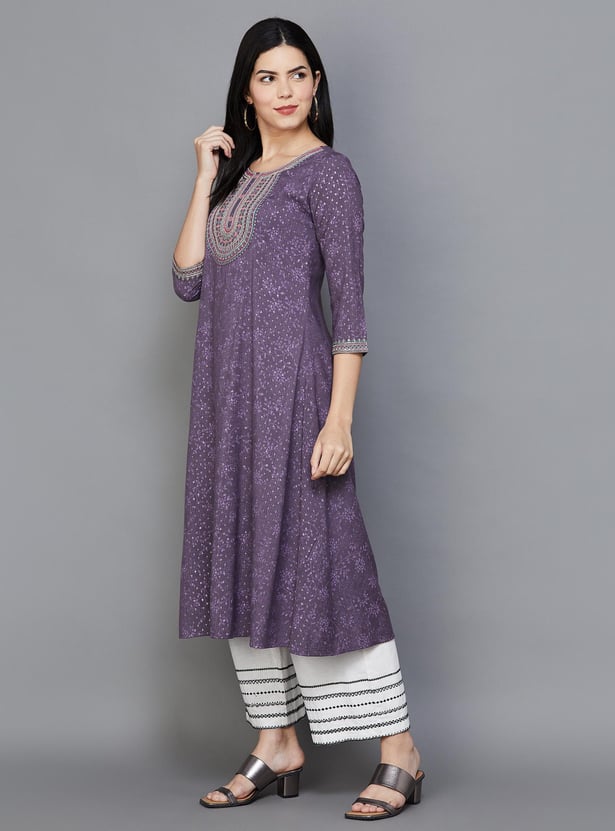 SPAN Women Embroidered Kurta