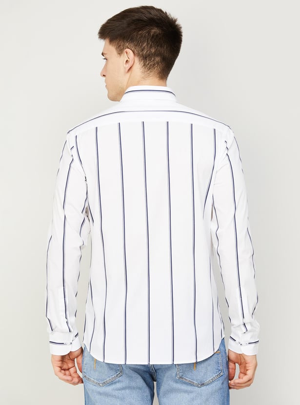 U.S.POLO ASSN. Men Striped Slim Fit Casual Shirt