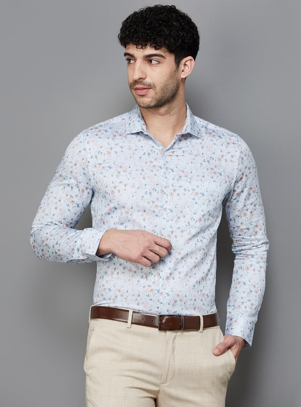 CODE Men Printed Slim Fit Formal Shirt