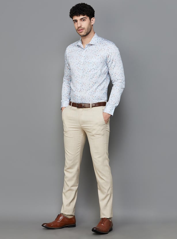 CODE Men Printed Slim Fit Formal Shirt