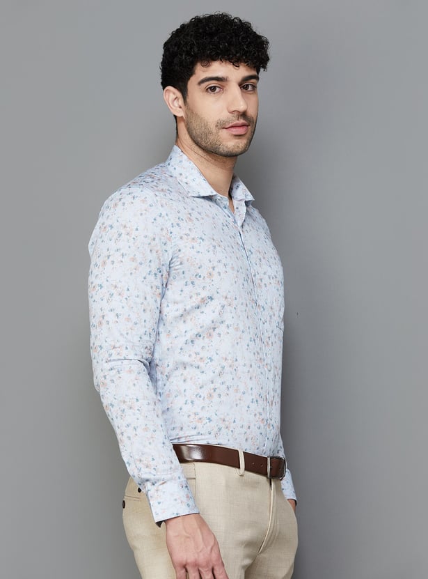 CODE Men Printed Slim Fit Formal Shirt