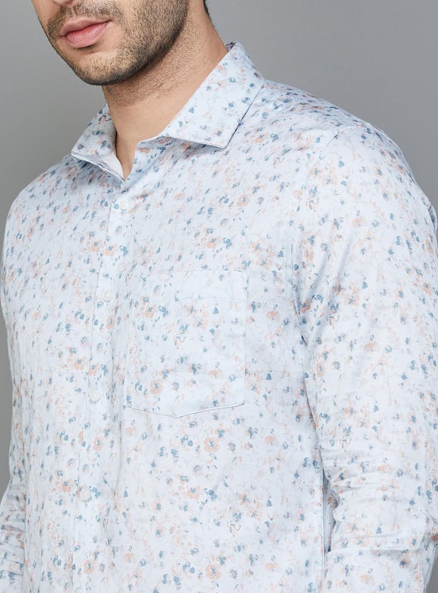 CODE Men Printed Slim Fit Formal Shirt