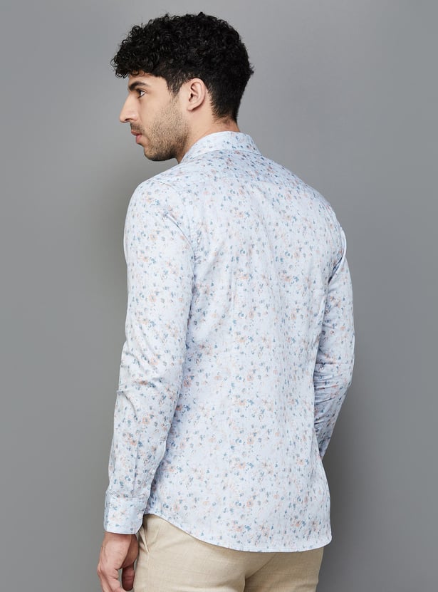 CODE Men Printed Slim Fit Formal Shirt