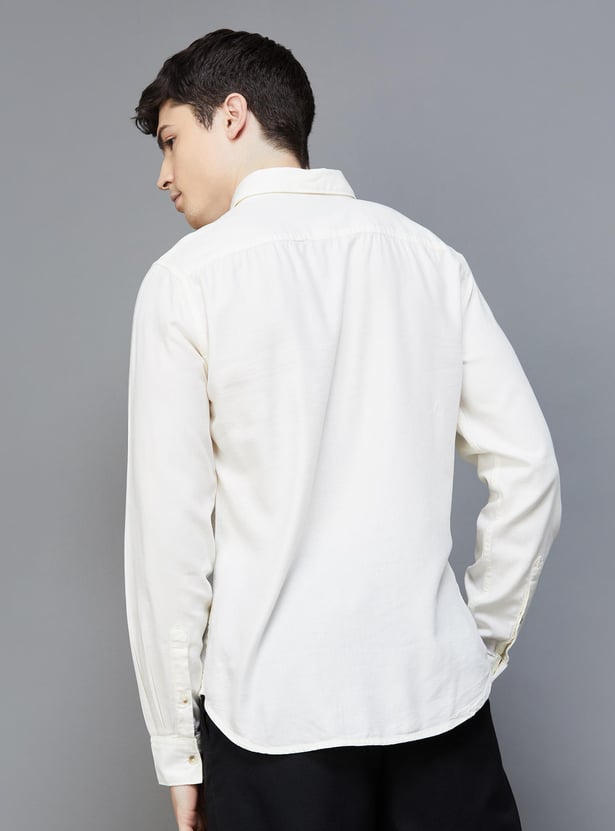DENIMIZE Men Solid Regular Fit Casual Shirt
