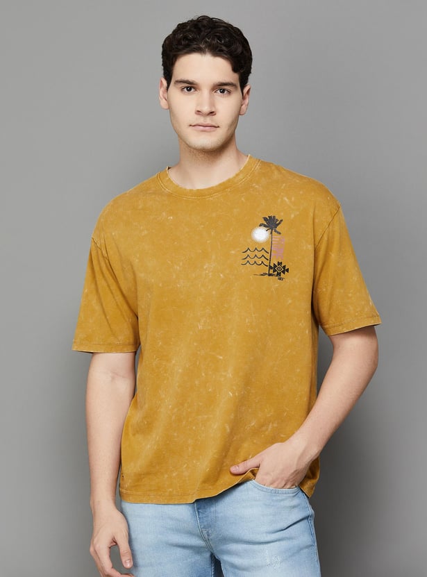 FORCA Men Printed Oversized T-shirt