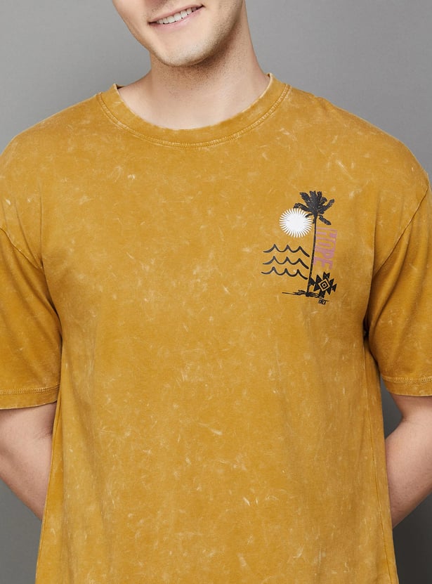 FORCA Men Printed Oversized T-shirt