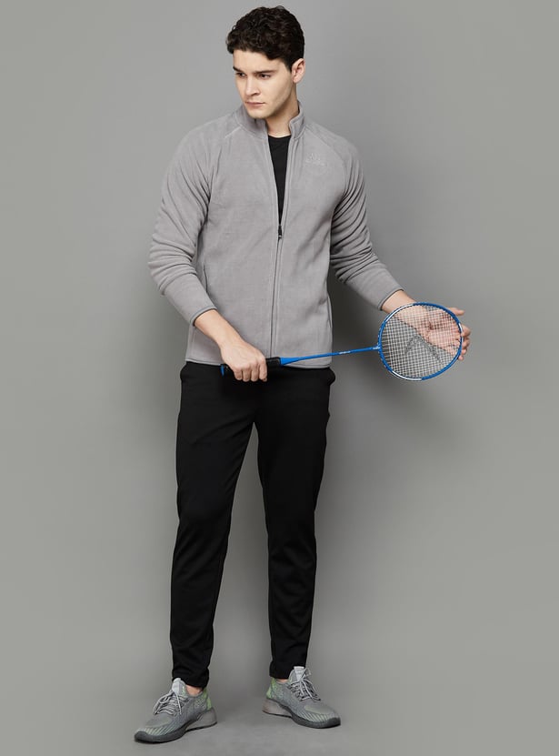 KAPPA Men Textured Zip-Up Sweatshirt