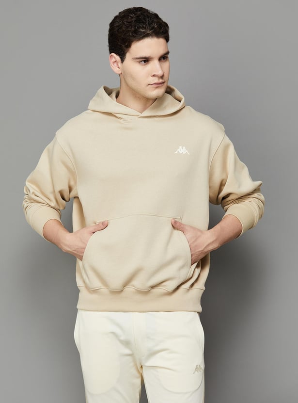 Buy KAPPA Solid Hooded Sweatshirt from Kappa at just INR 1899.0