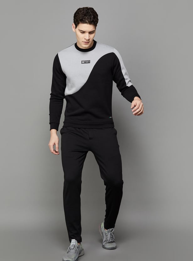 KAPPA Men Colourblocked Crew Neck Sweatshirt