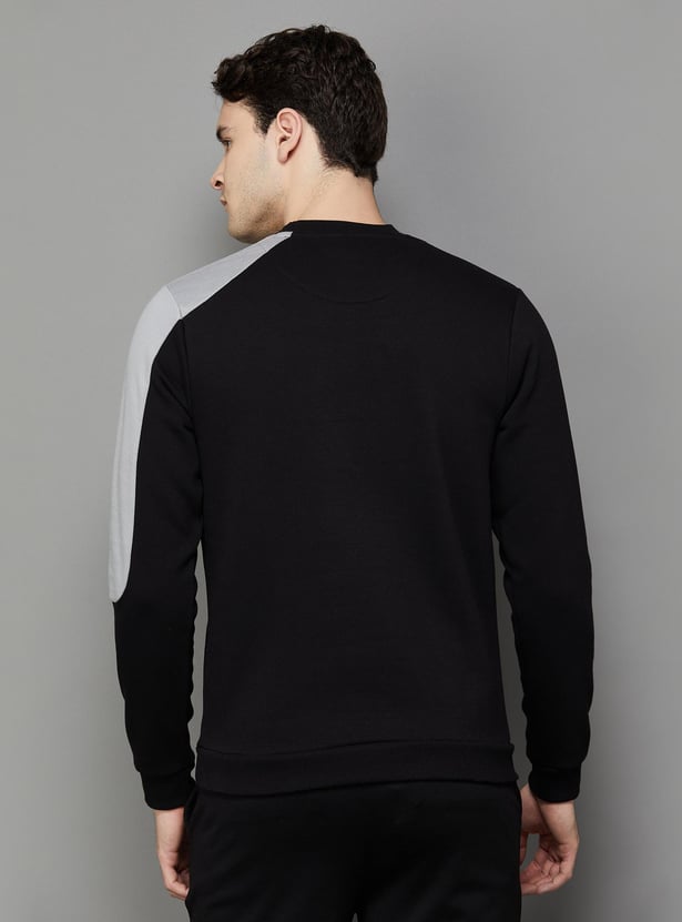 KAPPA Men Colourblocked Crew Neck Sweatshirt