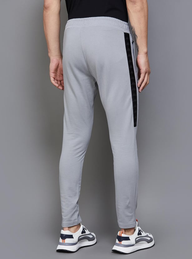KAPPA Men Slim Fit Solid Track Pants
