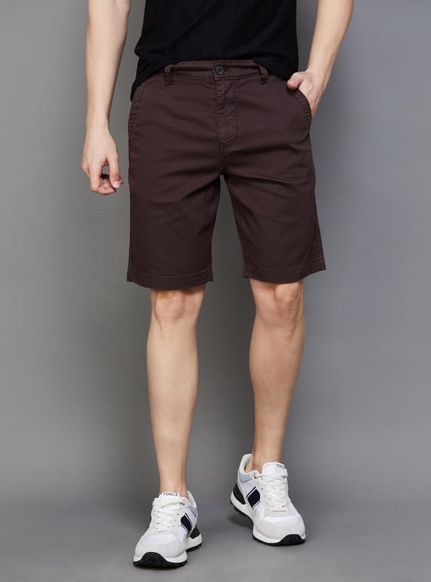 FAME FOREVER Men Solid Regular Fit Shorts