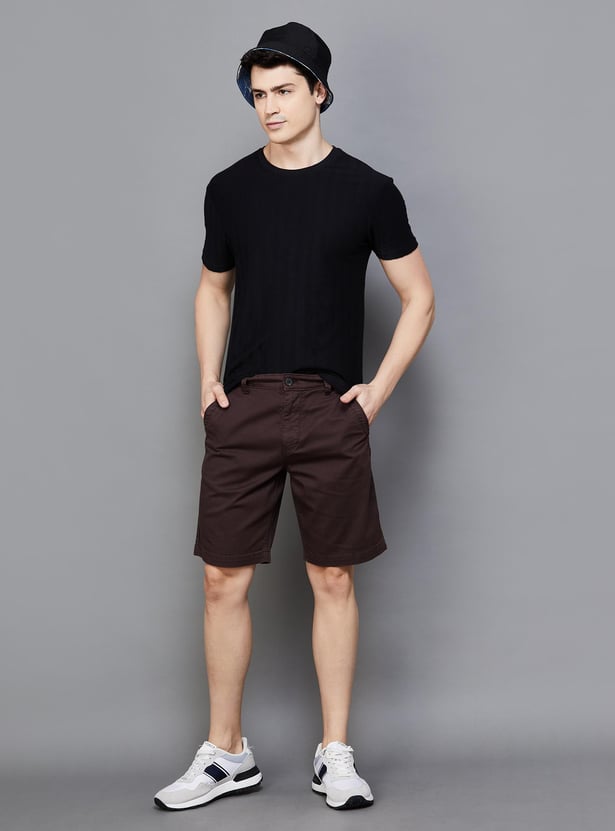 FAME FOREVER Men Solid Regular Fit Shorts