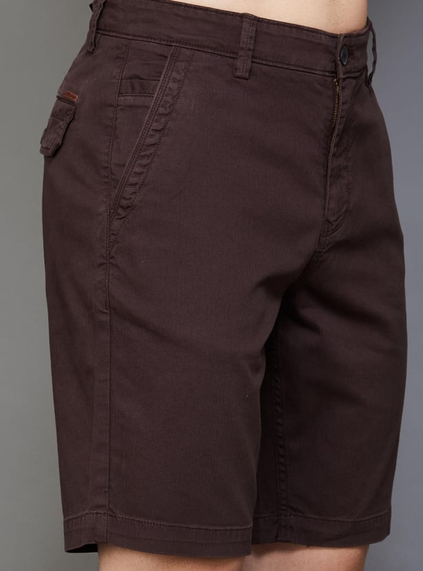 FAME FOREVER Men Solid Regular Fit Shorts