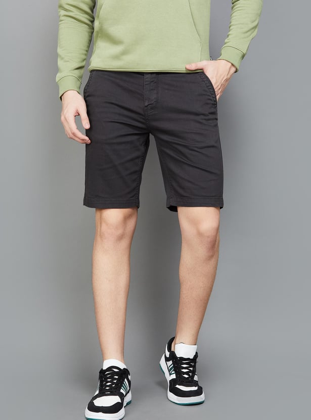 FAME FOREVER Men Solid Regular Fit Shorts
