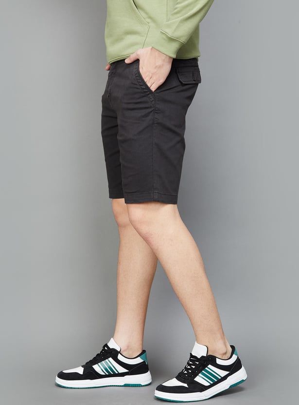 FAME FOREVER Men Solid Regular Fit Shorts