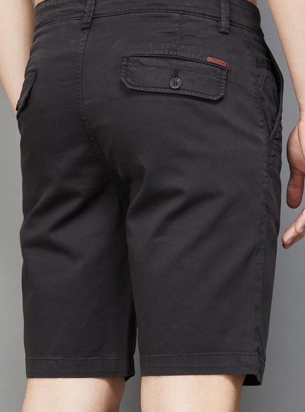 FAME FOREVER Men Solid Regular Fit Shorts