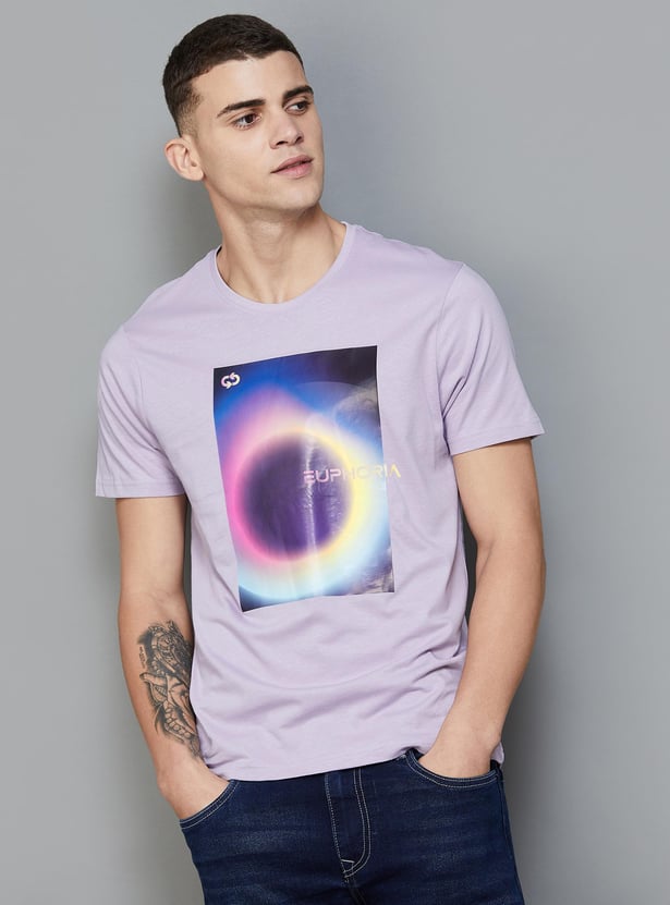 FAME FOREVER Men Graphic Print Regular Fit T-shirt