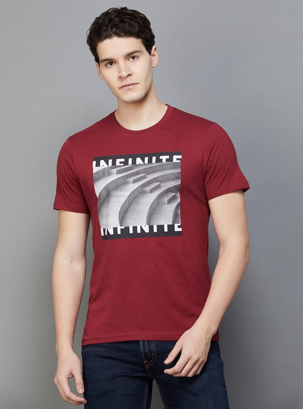BOSSINI Men Graphic Print Regular Fit T-shirt