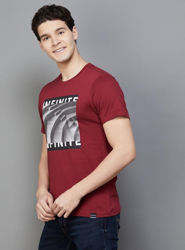 BOSSINI Men Graphic Print Regular Fit T-shirt
