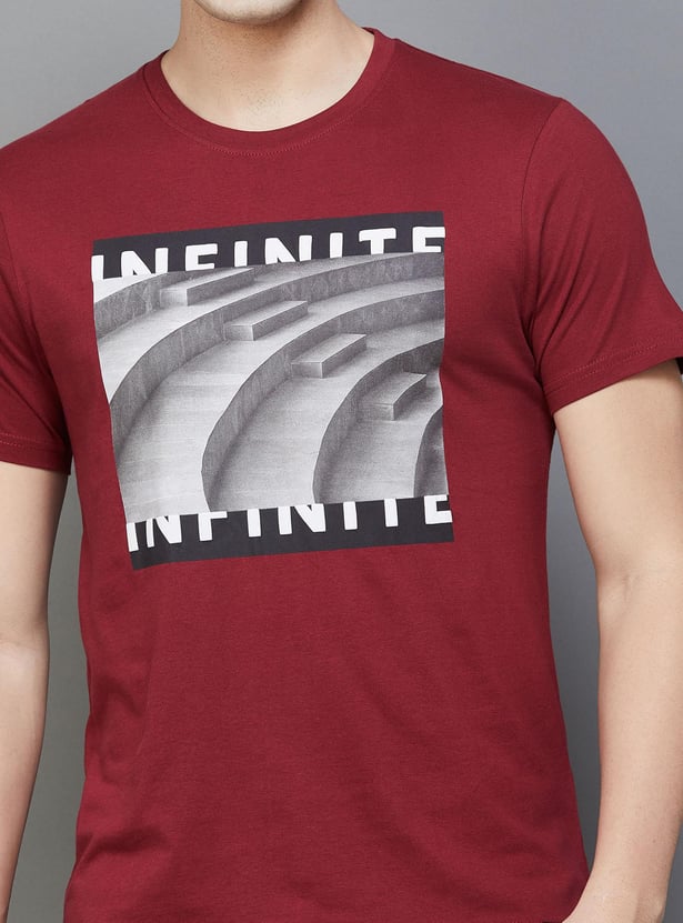 BOSSINI Men Graphic Print Regular Fit T-shirt