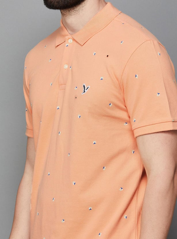 AMERICAN EAGLE Men Printed Polo T-Shirt