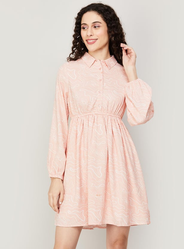 VERO MODA Women Printed A-Line Dress