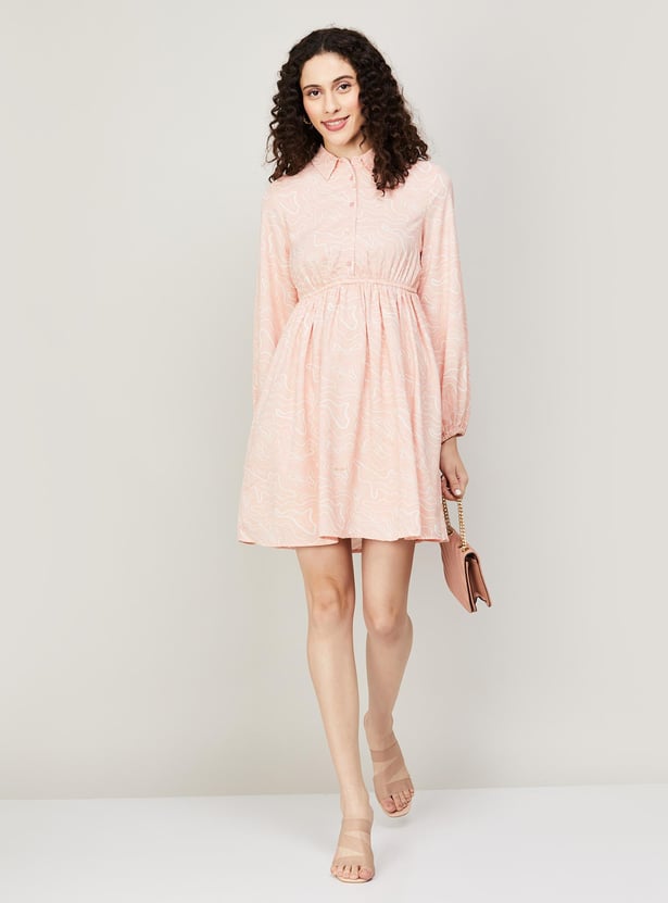 VERO MODA Women Printed A-Line Dress