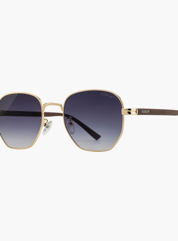 FORCA Men Solid UV-Protected Geometric Sunglasses - FR-GE-1059-C04