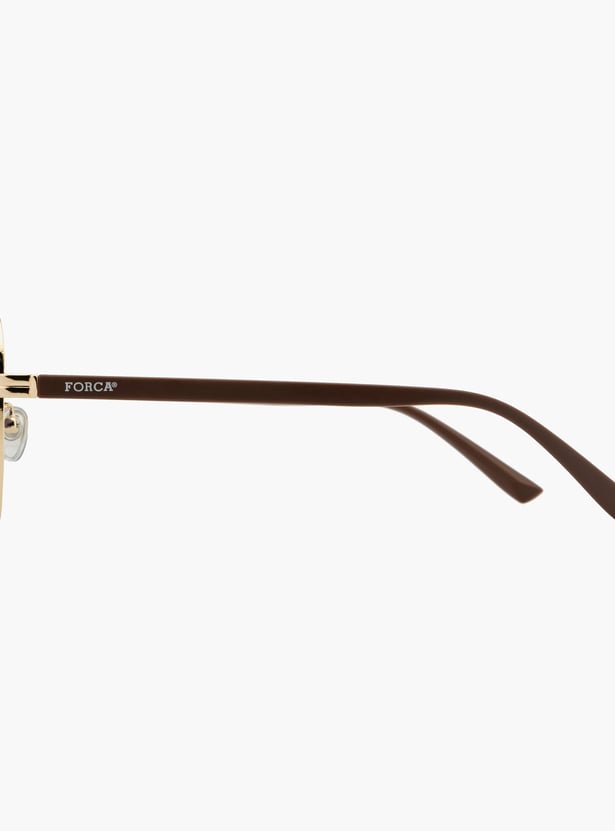 FORCA Men Solid UV-Protected Geometric Sunglasses - FR-GE-1059-C04