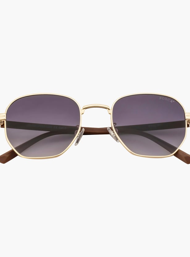 FORCA Men Solid UV-Protected Geometric Sunglasses - FR-GE-1059-C04