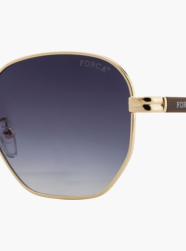 FORCA Men Solid UV-Protected Geometric Sunglasses - FR-GE-1059-C04
