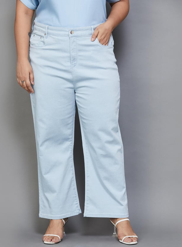 NEXUS Women Solid Flared Jeans