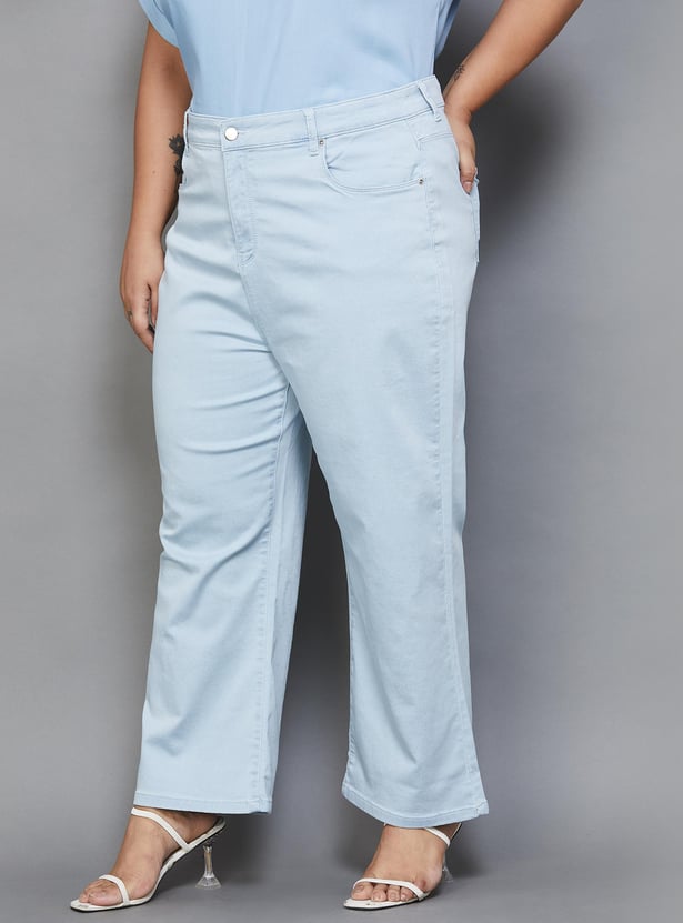 NEXUS Women Solid Flared Jeans