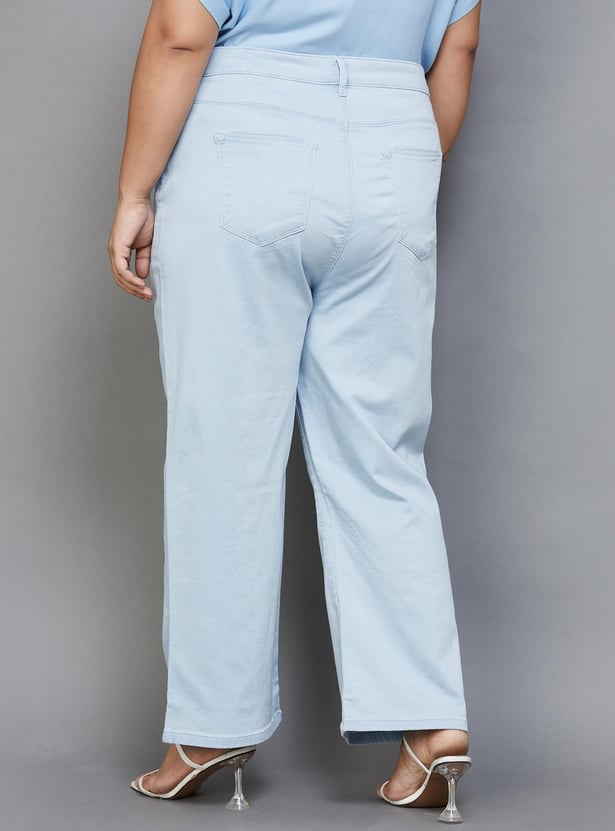 NEXUS Women Solid Flared Jeans
