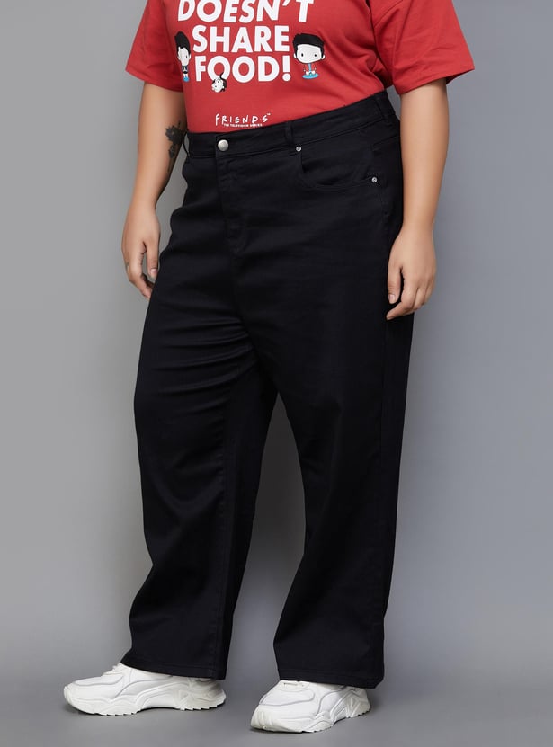 NEXUS Women Dark-Washed Flared Jeans